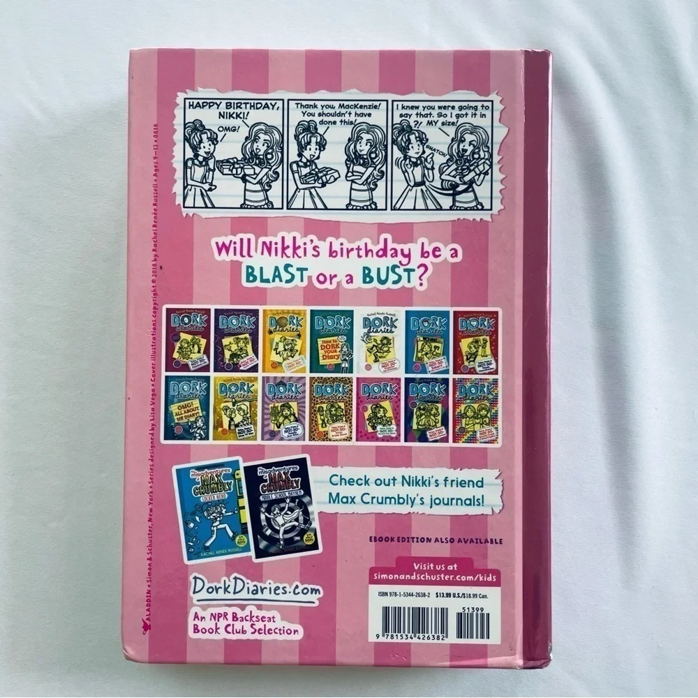 Lot of 4 Girls' Books: Dork Diaries by Rachel Renee Russell